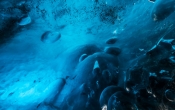 De Crystal cave, ijsgrot in de Vatnajökull