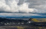 Uitzicht over een uitloper van de Mýrdalsjökull