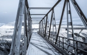 Bridge at Godafoss infrared